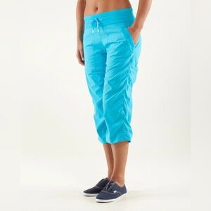 NWT Lululemon Studio Crop Pants Sz 4. NEW! SPRY BLUE! NEW WITH TAGS!